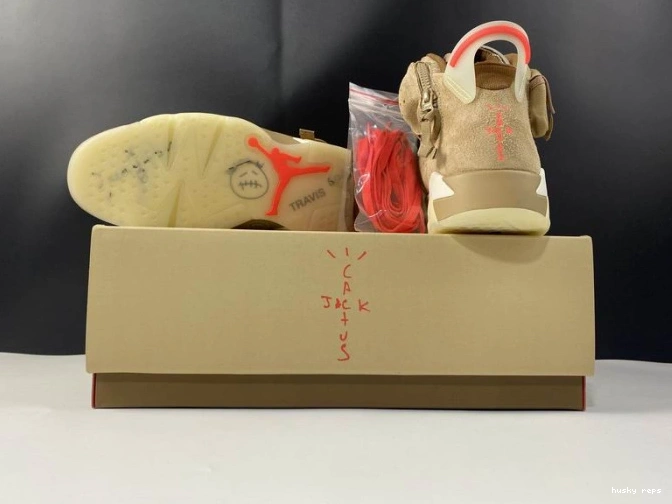 Cheap Husky Air Retro Travis DH0690-200 Scott British 6 Jordan Khaki 0716